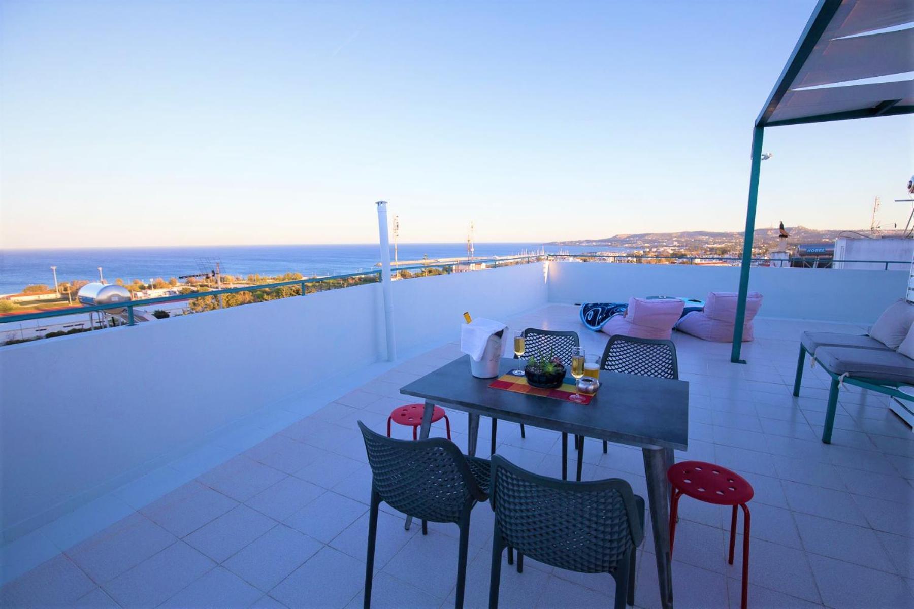 Groovy & Cozy Apt With Private Seaview Rooftop Terrace Rhodes City Dış mekan fotoğraf